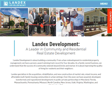 Tablet Screenshot of landex.org