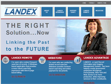 Tablet Screenshot of landex.com